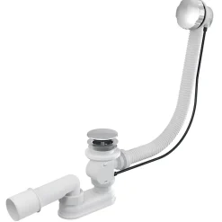 Vidage baignoire avec trop-plein - Bonde chrome - Flexible-Otitec Sale