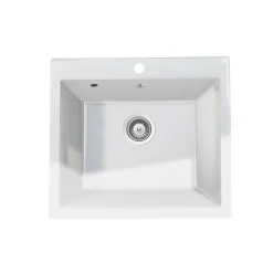 Vidage manuel 1 bac CUIPD123 pour évier céramique CISTERNA et FELIX - Siphon gain de place-Cuisissimo Online