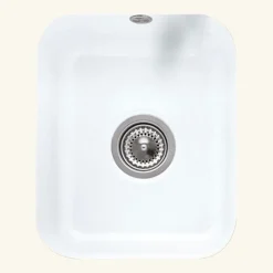 Vidage manuel 1 bac CUIPD123 pour évier céramique CISTERNA et FELIX - Siphon gain de place-Cuisissimo Online