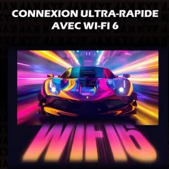 Vidéoprojecteur Android 13.0 FULL HD Design rétro pliable + Mini mur d'enceinte 20W bluetooth modulable 4-EN-1-Kyf Outlet