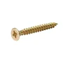 Vis à bois pozidriv à tête cylindrique zinguée jaune 6x50 mm - 100 pièces^Diall New