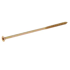 Vis à bois Premium torx zinguée jaune 6x180 mm - 100 pièces-TurboDrive Sale