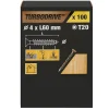 Vis à bois Premium torx zinguée jaune 4x60 mm - 100 pièces^TurboDrive Best