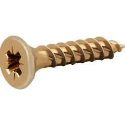 Vis à bois Premium pozidriv zinguée jaune 3x16 mm - 100 pièces^TurboDrive Best