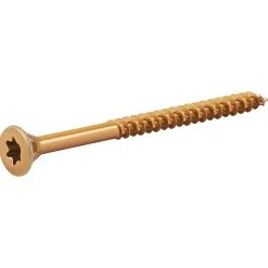 Vis à bois Premium torx zinguée jaune 6x80 mm - 100 pièces-TurboDrive Hot