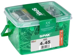 Vis à bois Wirox Spax torx A9J 4x45mm - 450 pièces-Spax France Online