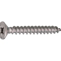 Vis agglo - - Tête fraisée - PZ - Inox A2 - 6 x 40 mm - Boîte de 100-Acton Best