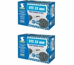 Vis Auto Perceuse 25 mm - Fixation des Plaques de Plâtre sur l'Ossature - Intérieur - Boîte de 1000 Pièces (Lot de 2000)-Semin Online