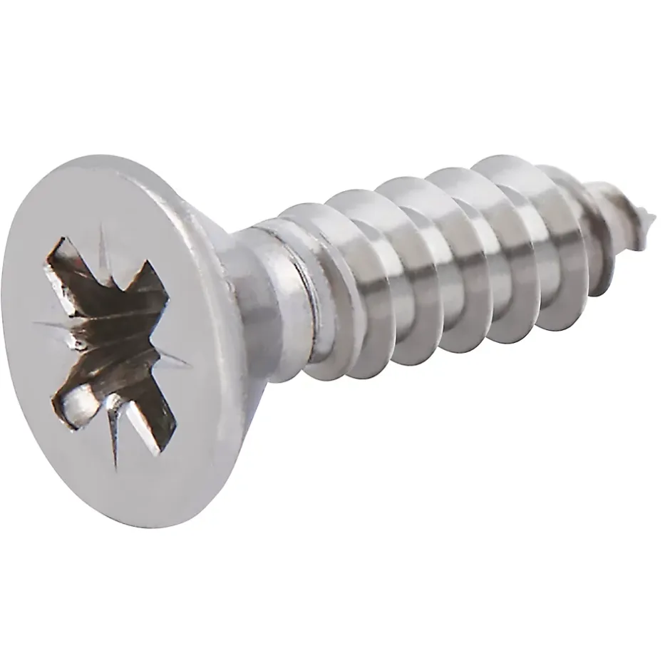 Vis autoperceuses fraisées en acier inoxydable A2, 4,8x19 mm - 25 pièces-Diall Discount