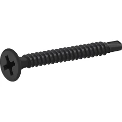 Vis autoperceuses pour plaque de plâtre, noir mat, 3,5x35 mm - 1000 pièces^Diall New