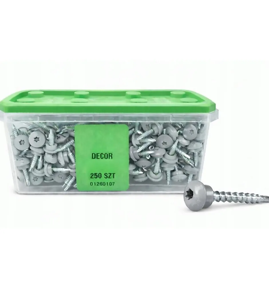 Vis autoperceuses toiture EPDM pour bois TX25 RAL 9006 Aluminium blanc 4,8 x 35 mm 250 pièces^Essve Hot