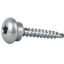 Vis autoperceuses toiture EPDM pour bois TX25 RAL 9006 Aluminium blanc 4,8 x 35 mm 250 pièces^Essve Hot