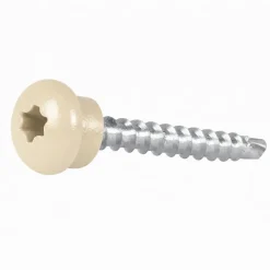 Vis autoperceuses toiture EPDM pour bois TX25 RAL 1015 Ivoire clair 4,8 x 20 mm 250 pièces^Essve New