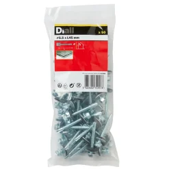Vis de bardage zinguée 5,5x45 mm - 50 pièces-Diall Hot