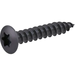 Vis de charnière zinguée noire 6x40 mm - 200 pièces^Diall