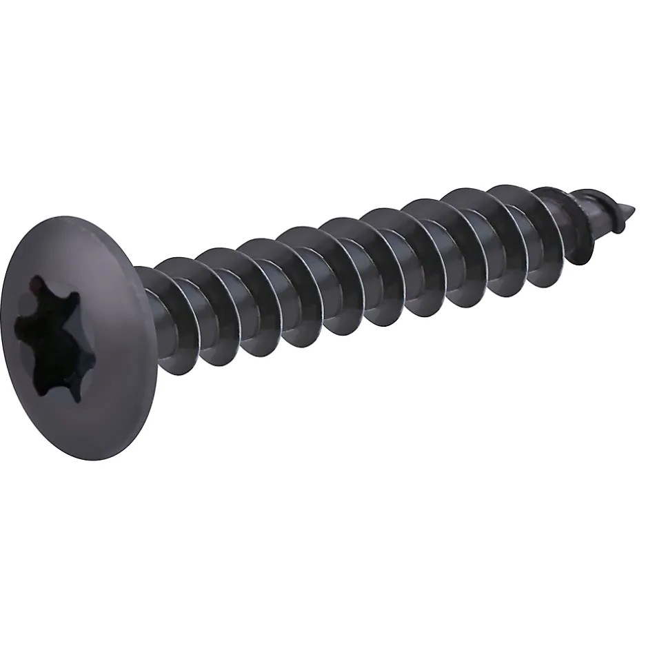 Vis de charnière zinguée noire 6x40 mm - 200 pièces^Diall