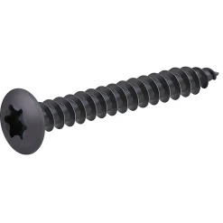 Vis de charnière zinguée noire 7x50 mm - 200 pièces-Diall Outlet