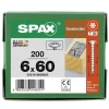 Vis de charpente tête ronde Spax Wirox 6 x 60 mm filetage total - 200 pièces-Spax France Hot