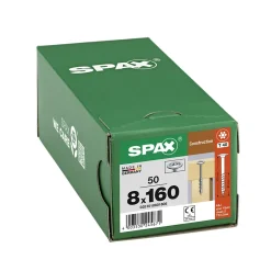 Vis de charpente tête ronde Spax Wirox 8 x 160 mm filetage partiel - 50 pièces^Spax France Sale