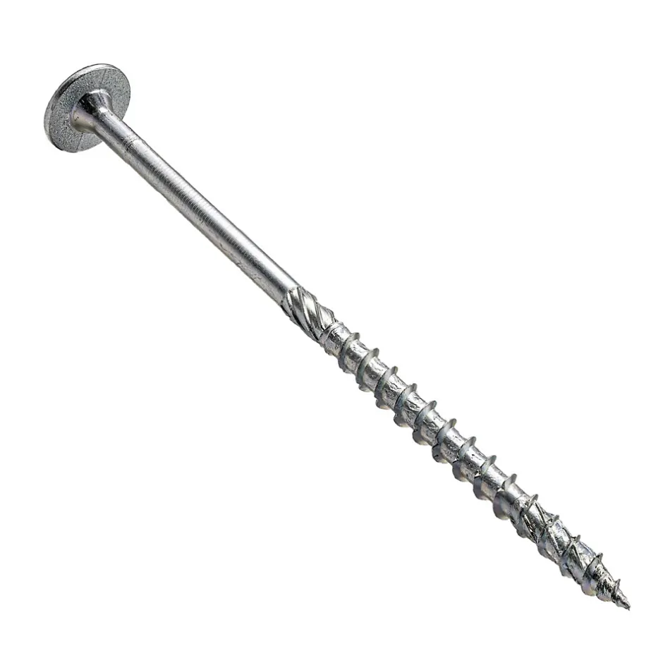 Vis de construction bois à tête large Torx zinguées blanches 8 x 340 mm 50 pcs^Klimas Online