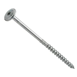 Vis de construction bois à tête large Torx zinguées blanches 8 x 400 mm 50 pcs^Klimas Online