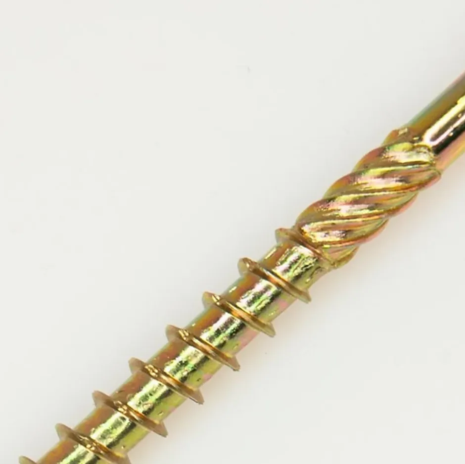 Vis de construction en bois à tête fraisée, zinguée jaune, 4,5 x 35 mm, 200 pcs-Domax Discount