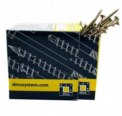 Vis de construction en bois à tête fraisée, zinguée jaune, 8 x 140 mm 50 pcs^Domax Hot