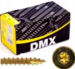 Vis de construction en bois à tête fraisée, zinguée jaune, 4,5 x 40 mm, 200 pcs-Domax Outlet