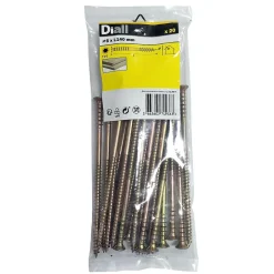 Vis de mise à niveau zinguée jaune 6x140 mm - 20 pièces^Diall Discount