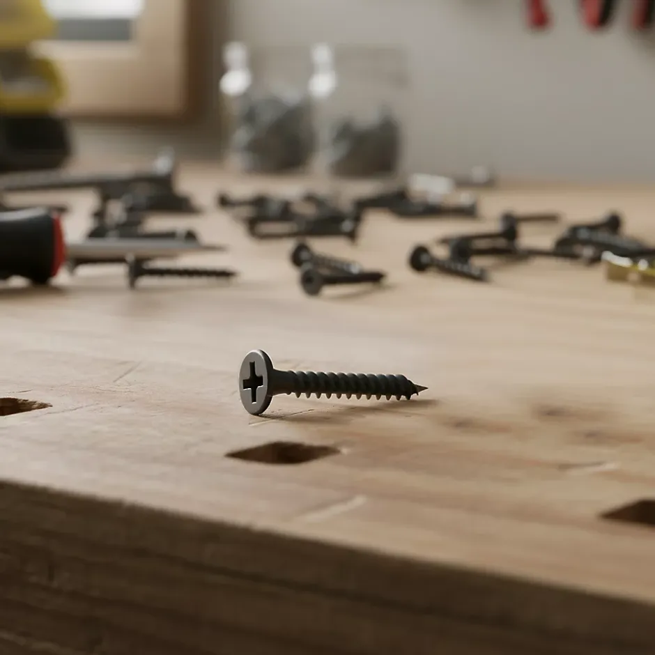 Vis pour plaque de plâtre (universelle), noir mat, 3,5x25 mm - 1000 pièces^Diall Sale