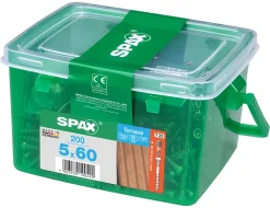 Vis terrasse tête cylindrique torx Spax 5x60 - 200 pièces^Spax France