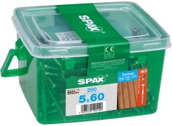 Vis terrasse tête cylindrique torx Spax 5x60 - 200 pièces^Spax France