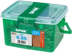 Vis terrasse tête cylindrique torx Spax 5x50mm - 230 pièces^Spax France Sale