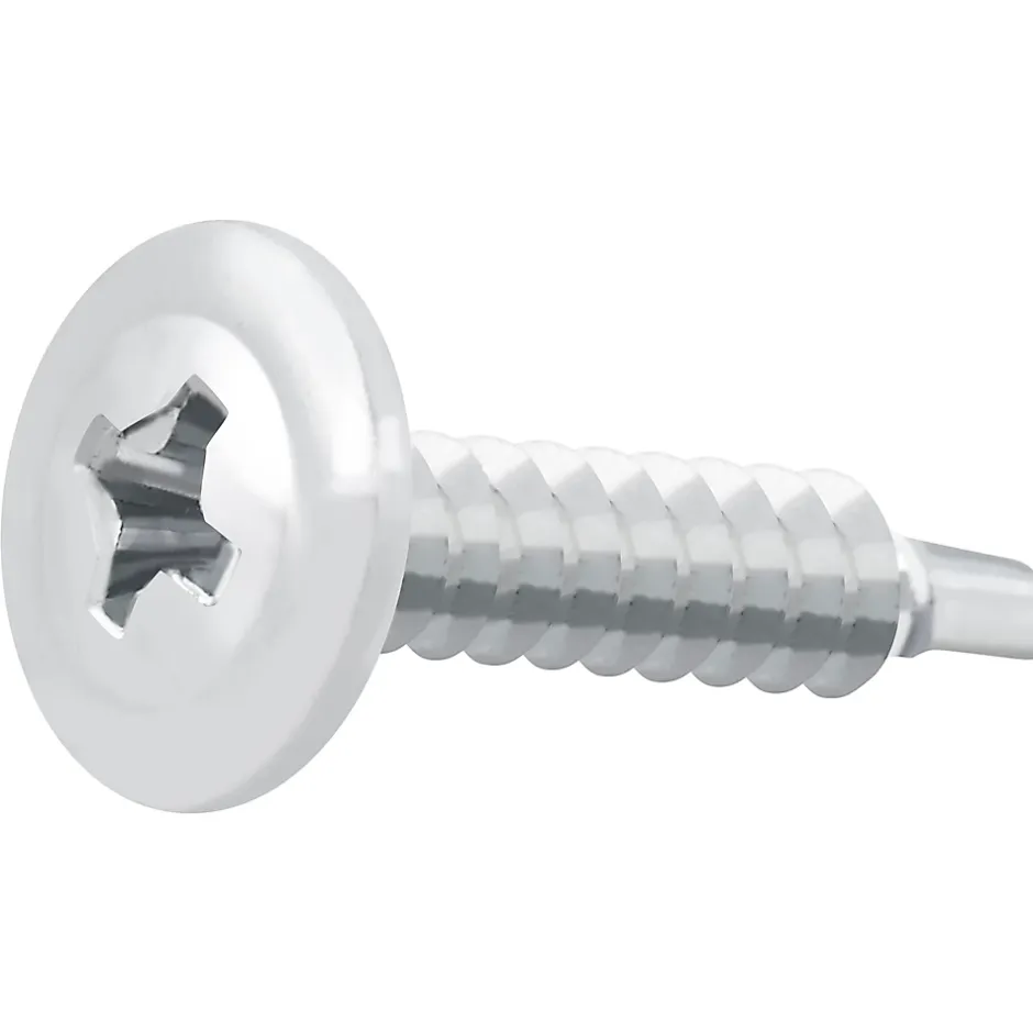 Vis zinguée autoperceuses à tête à collerette, 4,2x19 mm - 100 pièces-Diall Hot