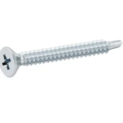 Vis zinguée autoperceuses fraisées, 4,8x50 mm - 100 pièces-Diall