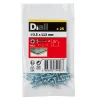 Vis zinguée autoperceuses à tête plate 3,5x13 mm, 25 pièces-Diall Discount
