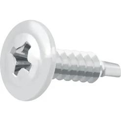 Vis zinguée autoperceuses à tête à collerette, 4,2x16 mm - 100 pièces-Diall