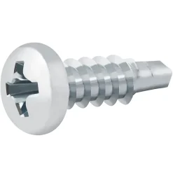 Vis zinguée autoperceuses à tête cylindrique, 3,5x13 mm - 200 pièces^Diall Hot