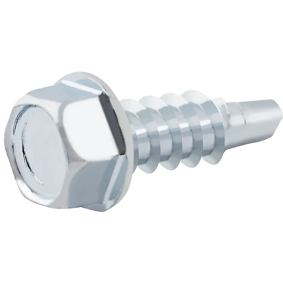 Vis zinguée autoperceuses à tête hexagonale, 4,2x16 mm - 100 pièces^Diall