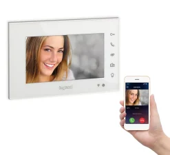 Visiophone connecté Easy kit écran blanc 7"-Legrand Discount