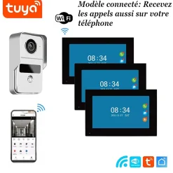 Visiophone connecté wifi pour maison à étages avec 3 écrans^Automatisme Passion Online