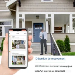 Visiophone connecté wifi pour maison à étages avec 2 écrans-Automatisme Passion Clearance