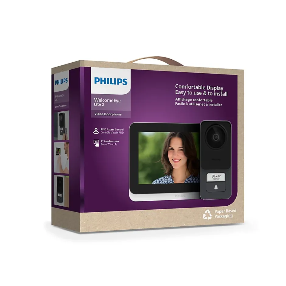 Visiophone filaire 7" tactile et ultra plat - WelcomeEye Lite 2 - - 531047-Philips Sale