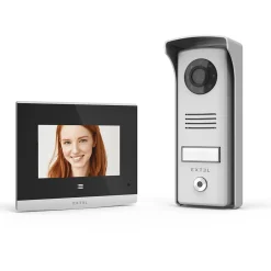 Visiophone filaire écran 4'' et touches tactiles platine de rue 70 mm - Compact - - 720315^Extel Hot