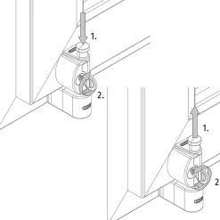 Vérrou de fenêtre coulissante blanc^Abus Online
