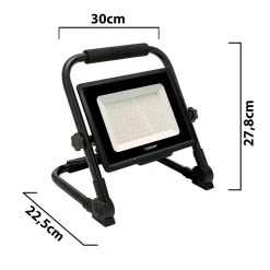 WAINGRO 50W : Projecteur de travail LED SMD 50W avec support de terre et câble 3m-Velamp Hot