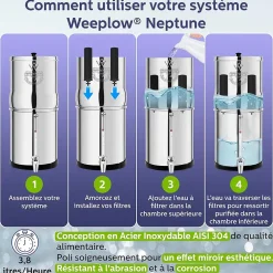 (r) Neptune 11L - système de filtration par gravité pour eau potable-Weeplow Discount