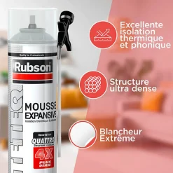 24x aerosols mousse PU expansive 500ml WhiteTEQ-Rubson Discount