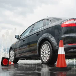 12x Cône signalisation routière rouge/blanc en PVC 51 cm bandes réfléchissantes-ECD Germany Sale