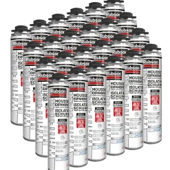 24x Mousse expansive 750ml WhiteTeq isolation thermique et phonique^Rubson